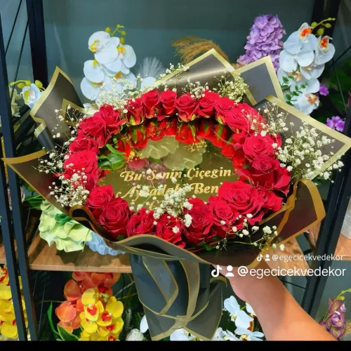 AYNI CANLI GÜL BUKETİ